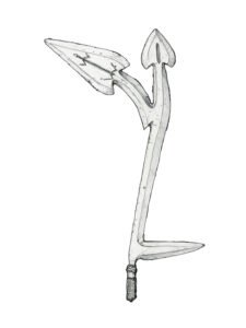 Banda throwing knife 34, Central African Republic - D.R. Congo