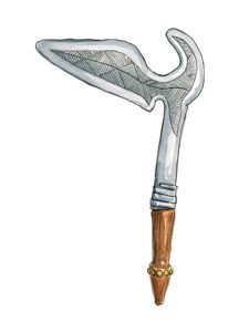 Sangha, Bumali, Djem, throwing knife 05, Congo Brazzaville