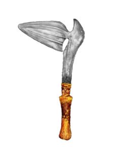 Sangha, Bumali, Djem, throwing knife 04, Congo Brazzaville