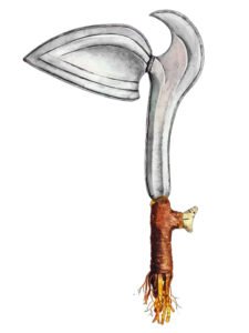 Sangha, Bumali, Djem, throwing knife 09, Congo Brazzaville