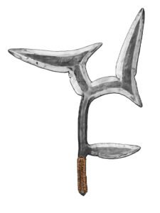 Yangere, Gbaya throwing knife 22, C.A. Republic - Congo Brazzaville - Cameroon