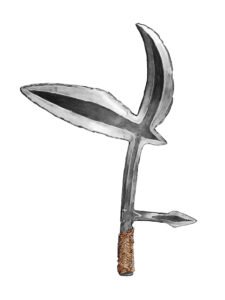 Yangere, Gbaya throwing knife 17, C.A. Republic - Congo Brazzaville - Cameroon