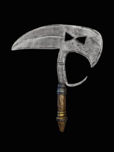 Kota and neighbours' ceremonial throwing knife 08, Gabon