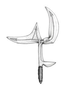 Ngbaka throwing knife 28, D.R. Congo