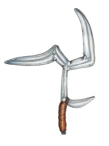 Ngbaka throwing knife 29, D.R. Congo