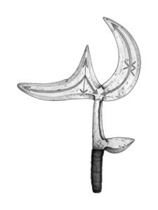 Ngbaka throwing knife 27, D.R. Congo