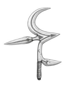 Ngbaka throwing knife 16, D.R. Congo