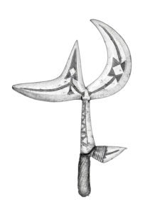 Ngbaka throwing knife 26, D.R. Congo