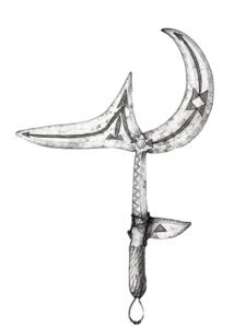 Ngbaka throwing knife 24, D.R. Congo