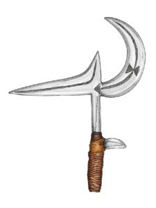 Ngbaka throwing knife 22, D.R. Congo