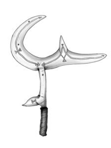 Ngbaka throwing knife 23, D.R. Congo