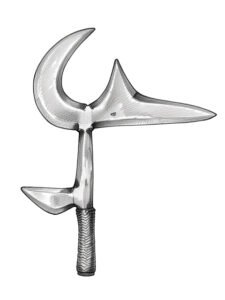 Ngbaka throwing knife 25, D.R. Congo