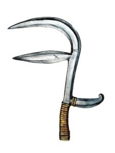 Ngbaka-Mabo throwing knife 20, C.A. Republic - Congo Brazzaville