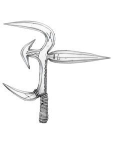 Ngbaka-Mabo throwing knife 29, C.A. Republic - Congo Brazzaville