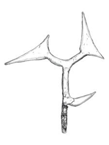 Manza Ngbaka throwing knife 18, C.A. Republic - Congo Brazzaville