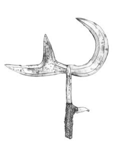 Ngombe throwing knife 15, D.R. Congo