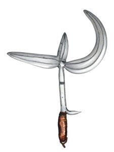 Ngombe throwing knife 14, D.R. Congo