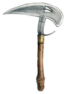 Fang ceremonial throwing knife 01, Gabon