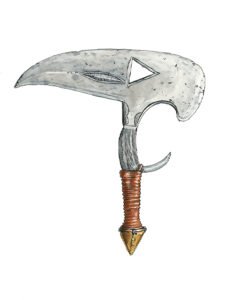 Kota and neighbours' ceremonial throwing knife 18, Gabon