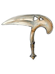 Kota and neighbours' ceremonial throwing knife 22, Gabon
