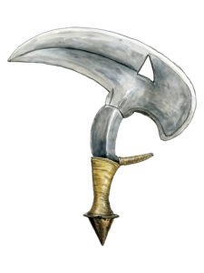 Kota and neighbours' ceremonial throwing knife 25, Gabon