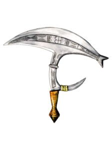 Kota and neighbours' ceremonial throwing knife 15, Gabon