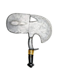 Kota, Fang ceremonial throwing knife 01, Gabon