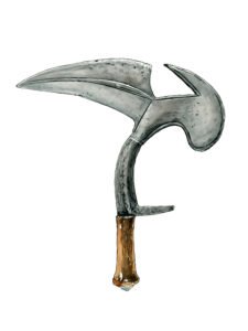 Kota, Fang ceremonial throwing knife 02, Gabon
